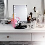 Oglinda cosmetica cu 16 led-uri de make-up cu suport de accesorii Neagra  OG003